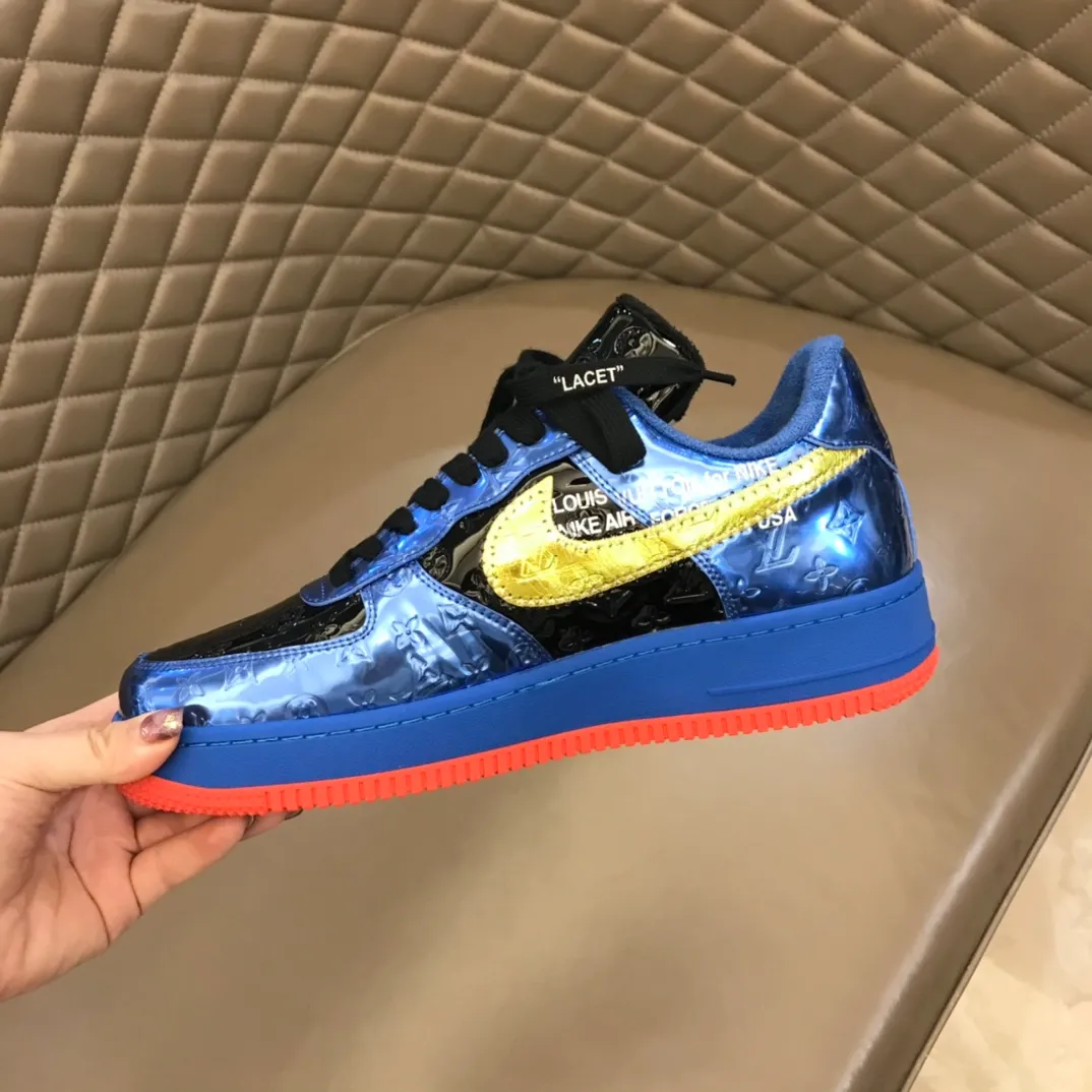 Men's shoes 💰p440 "*OUIS *UITTO*" x OFF-WHITE x Nike tripartite collaboration! Trendy and cool men's casual sports shoes with unrivaled color matching. The design idea basically continues the style of THE TEN. The Swoosh line and tongue label have a very familiar visual effect and are both fashionable and trendy! A must-have for fashionistas! The effect on your feet is absolutely stunning! (The original drawer packaging accessories are complete) Code number 38-45